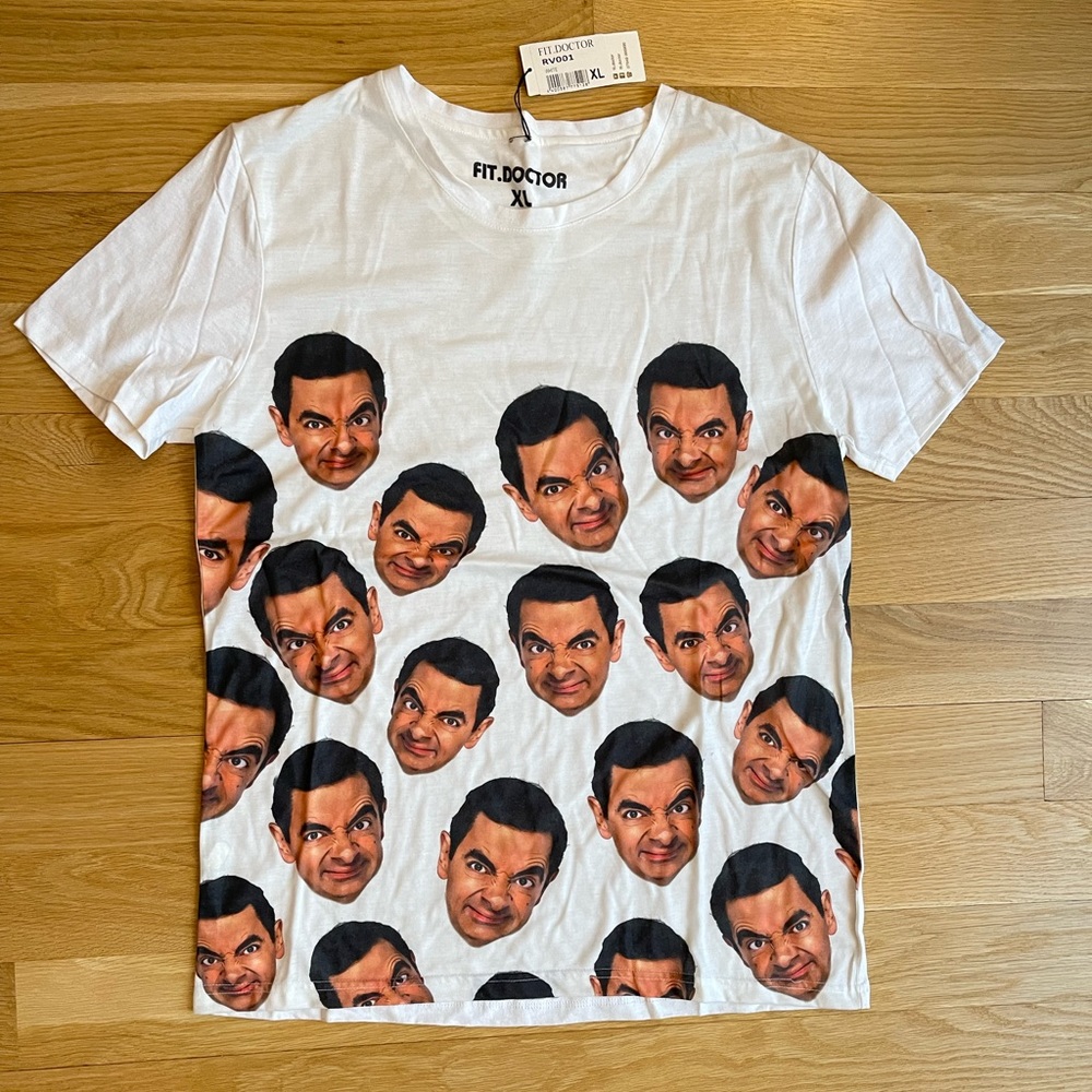 Mr Bean All Over Print Tee - Fit Doctor London - New With Tags!